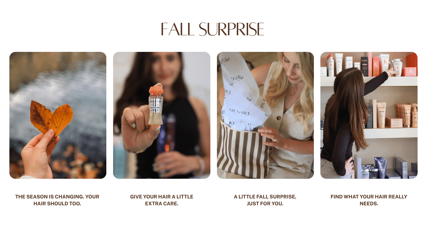 Autumn-themed hair care products and tips for seasonal hair transformation.